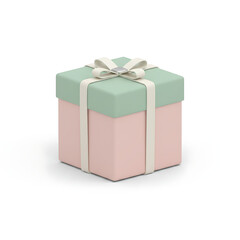 3D Christmas gift box icon
