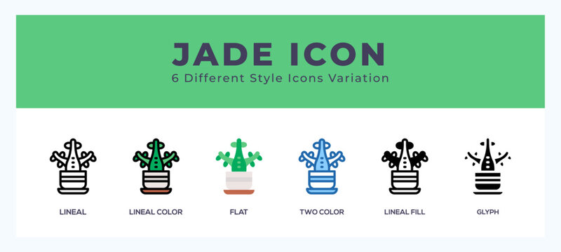 Jade set of vector icon. For web. and mobile app