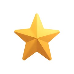 3D Christmas star icon