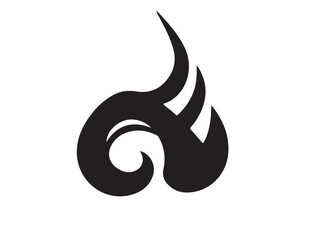 Art floral image in silhouette