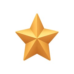 3D Christmas star icon