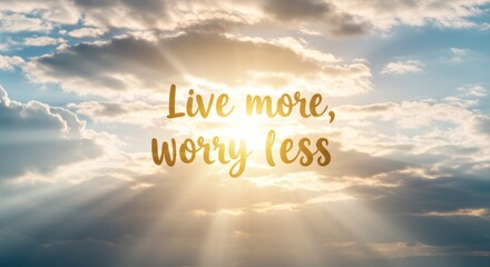 Sky writing imparts an optimistic message