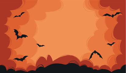 A striking Halloween vector background . This spooky, atmospheric graphic is perfect for seasonal event promotions, festive digital projects, or creating eerie invitations for your celebrations.