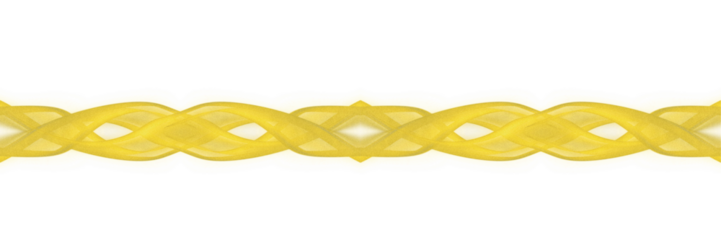 This image features a golden abstract symmetric wave pattern on a black background. The design appears fluid and dynamic, with mirrored curves and ribbon-like shapes forming a continuous ornamental 