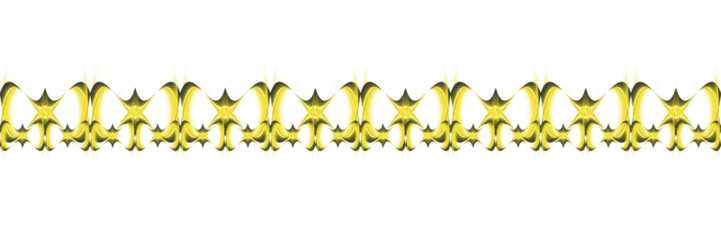 This image features a golden abstract symmetric wave pattern on a black background. The design appears fluid and dynamic, with mirrored curves and ribbon-like shapes forming a continuous ornamental 