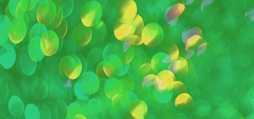 abstract green background with bokeh