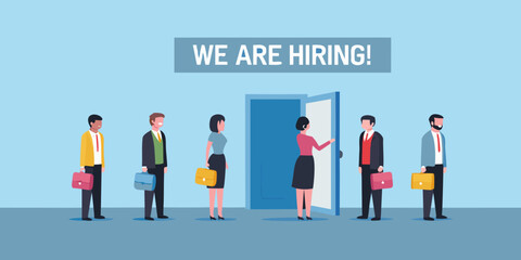 We are hiring business people waiting for job opportunity