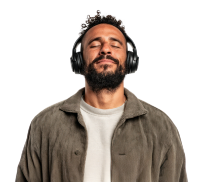 PNG American man wearing a Bluetooth headphone headphones background clothing.