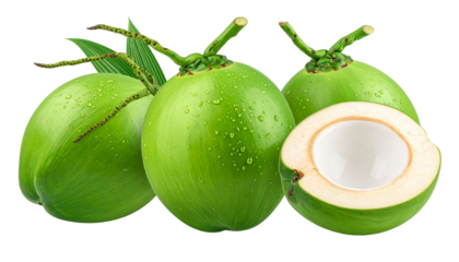 Fresh Green Coconuts A Tropical Delight with Natural Hydration and Nutrient Richness