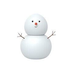 3D snowman icon
