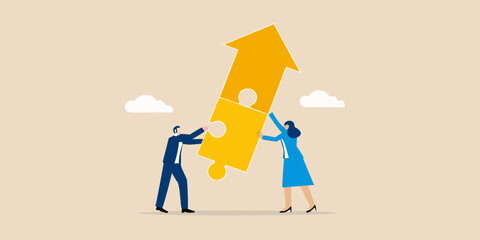 Teamwork and collaboration building a successful future together