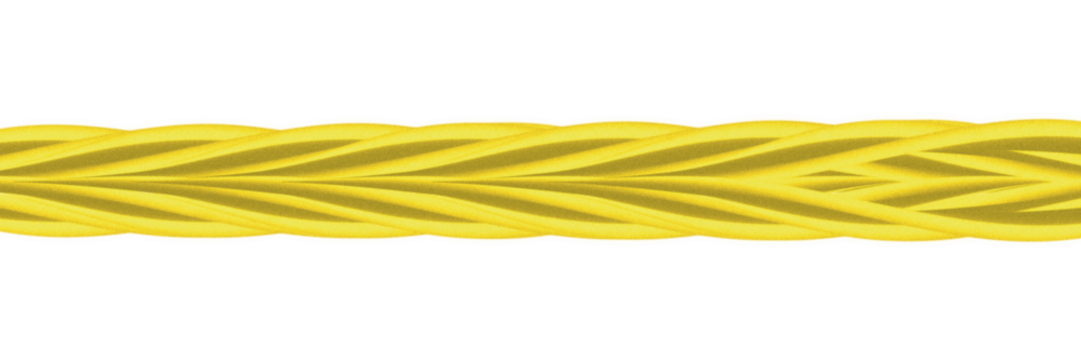 This image features a golden abstract symmetric wave pattern on a black background. The design appears fluid and dynamic, with mirrored curves and ribbon-like shapes forming a continuous ornamental 