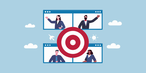 Team collaboration towards business goals with video conferencing