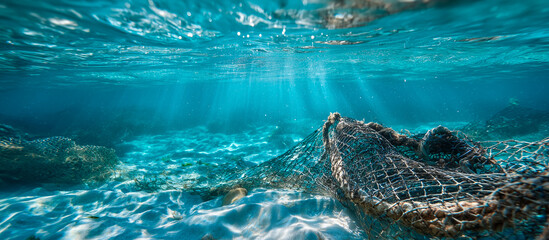 jar fishing in the ocean