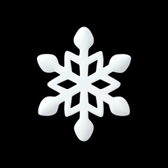 3D Snowflake icon