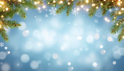Festive holiday decoration scene winter wonderland background image snowy environment close-up viewpoint warm atmosphere for celebrations and gatherings