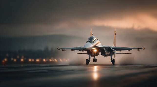 Russian fighter su35 in the sky