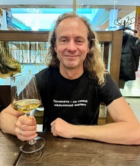 senior man in restaurant