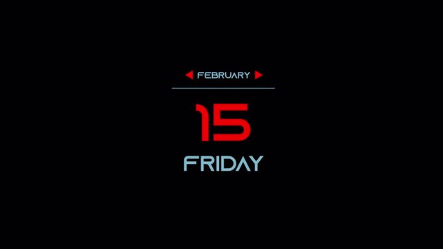 February 15th Friday Date Reminder Video.