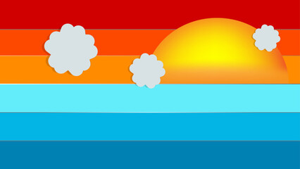 Fototapeta premium Abstract Rainbow Background Combination Set. Rainbow background with white cloud