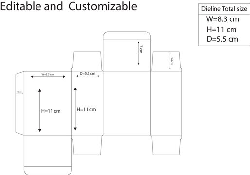 Diecute box design, medicine box design, box template design, dieline box design.