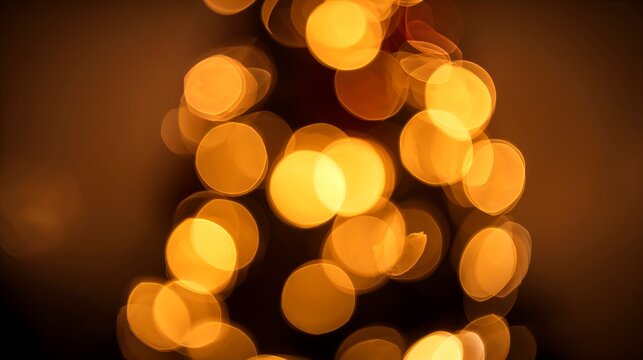 abstract bokeh lights, creating a warm, festive atmosphere with their blurred glow. These soft, circular lights evoke feelings of warmth and joy. - Powered by Adobe