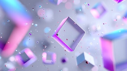 Colorful, bright, and shiny abstract background with sparkling pink and purple star light design for a festive holiday party decoration or Christmas card wallpaper