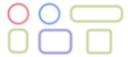 set of colored paper clips