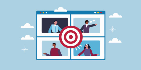 Target audience identification and connection through digital platforms