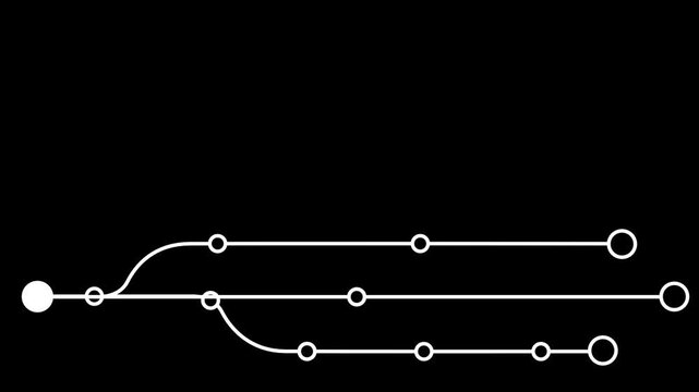 A digital circuit‑line illustration demonstrating interconnected pathways and streamlined technology flow within its assigned frame             