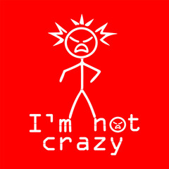 Angry Stickman Yelling 