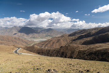 Scenery along National Highway 318 to Tibet