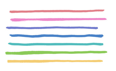 Obraz premium 油絵の具風 カラフルなライン