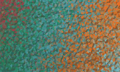Abstract Geometric Pattern with Teal and Orange Triangles