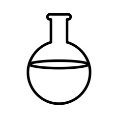 A bottom flask illustration vector style coloring page