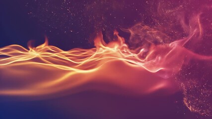 A mesmerizing abstract scene with swirling flames and smoke, illuminated by a glowing jellyfish, perfectly encapsulates the concept of innovation and creative spark, making it an ideal visual.