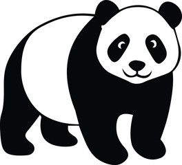 panda with a blank sign