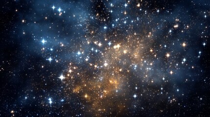 Obraz premium Cosmic Radiance: Stellar Nebula Cluster in Deep Space