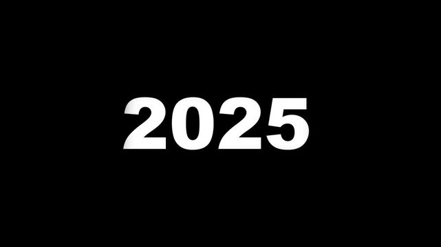 2000 to 2025 timeline animation on black background	