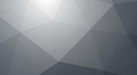Fototapeta premium Abstract Gray Polygon Background, Geometric Low Poly Design