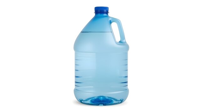 Blue-tinted water jug on a white background, perfect for content related to hydration, water refill services, dispensers, home and office supplies, or clean drinking water campaigns.
