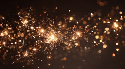 Obraz premium A burning sparkler on a black background