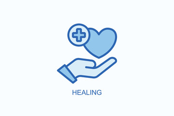 Healing Icon Or Logo Isolated Vector Illustration