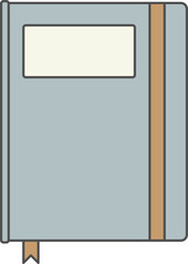 Blank notebook vector for any design and writing