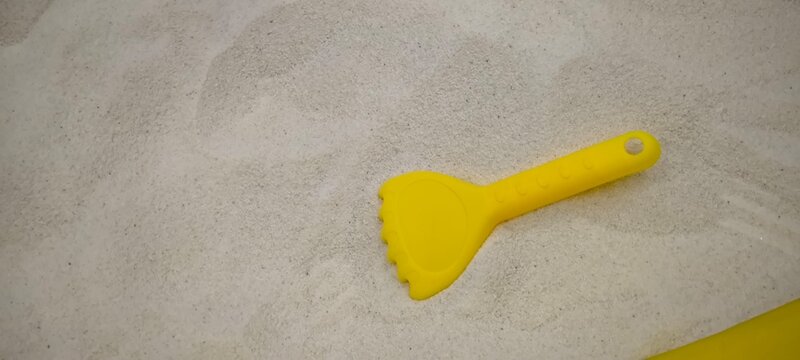 Sand toys for kids at the beach