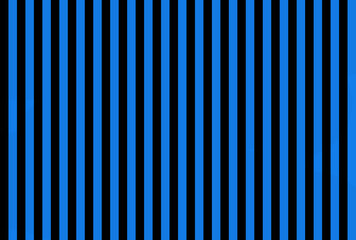 Obraz premium Shocking Neon Blue color and black color background with lines. traditional vertical striped background texture.