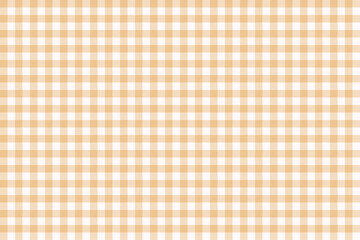 Real seamless Burlywood color and Snow color tartan check pattern