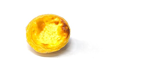 Egg tarts on a white table