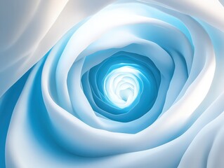 Stunning abstract blue and white swirl, modern background for technology and innovation projects