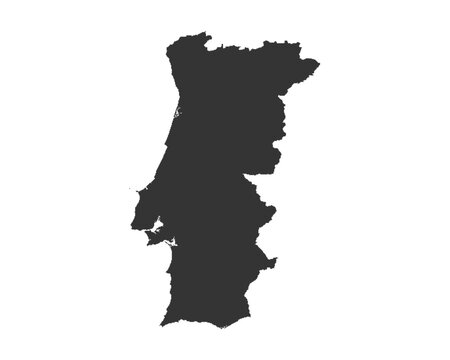 Portugal map vector